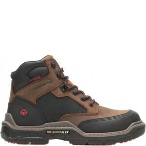 NEW WOLVERINE men's raider durashocks work boots in brown